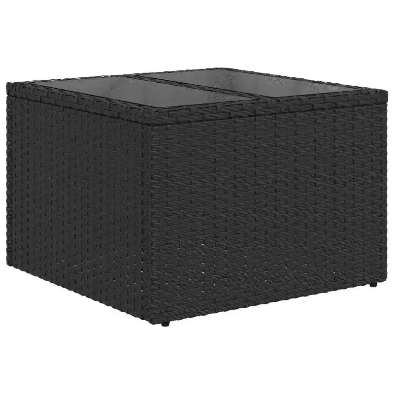 vidaXL Set Divani da Giardino Nero, Bianco Crema
