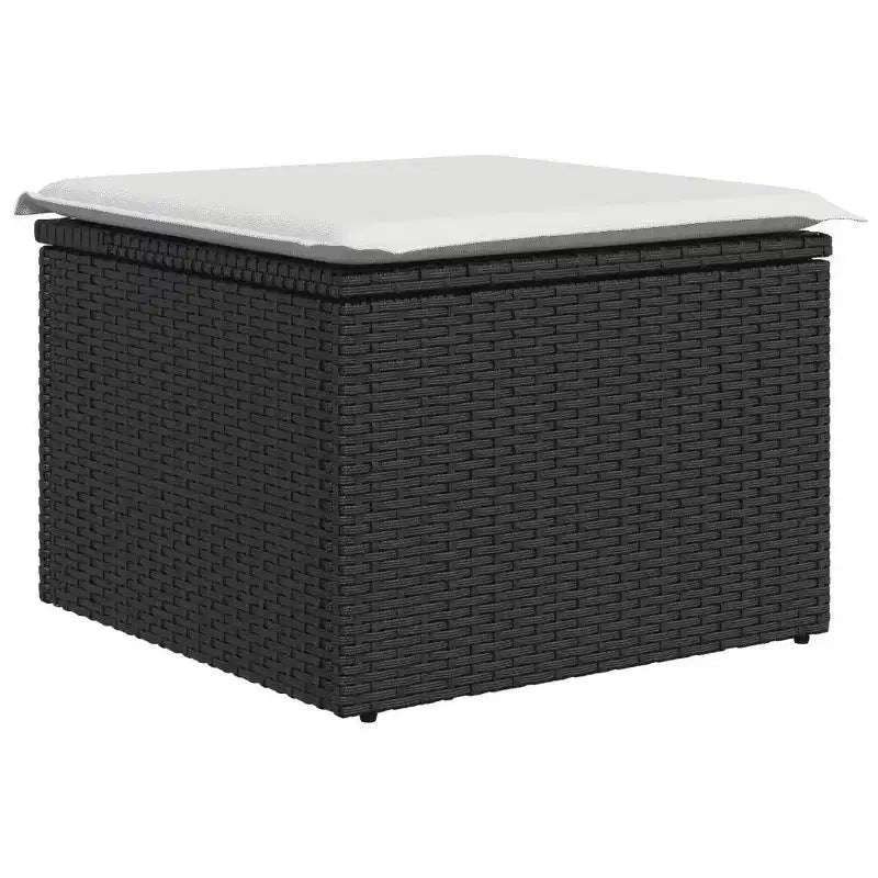 vidaXL Set Divani da Giardino 6 pz con Cuscini Nero e Crema