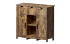 Zevemomo Credenza / Mobile Buffet Moderno Stile Fattoria con Cassetto e Ripiano Regolabile, Mobile Contenitore da Cucina e Mobile Bar per Caffè per Sala da Pranzo, Legno Retro