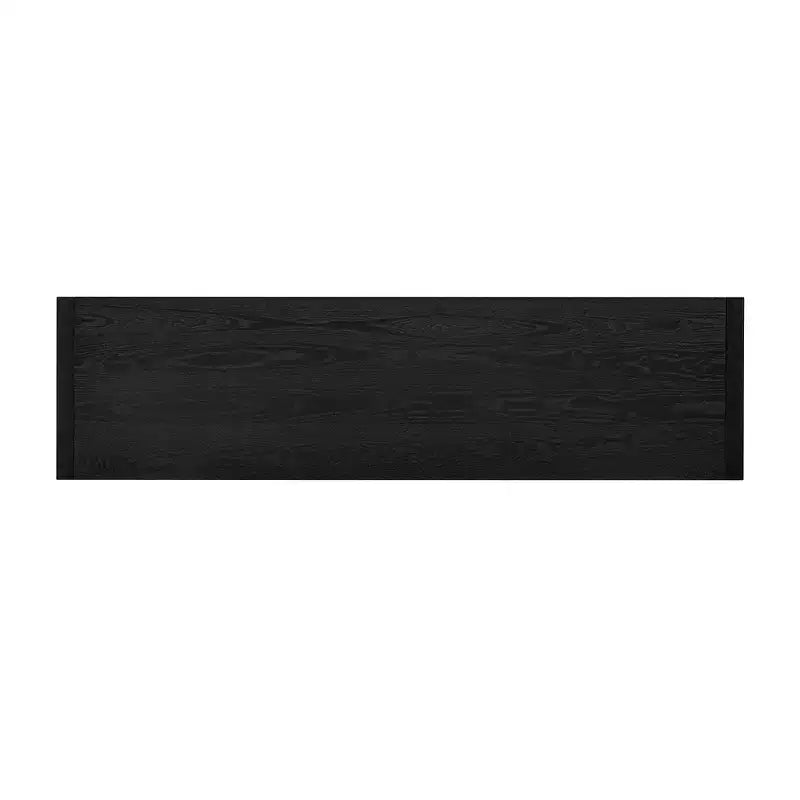 Madia credenza a 3 cassetti e 3 ante con grande ripiano aperto, mobile multiuso per soggiorno e cucina