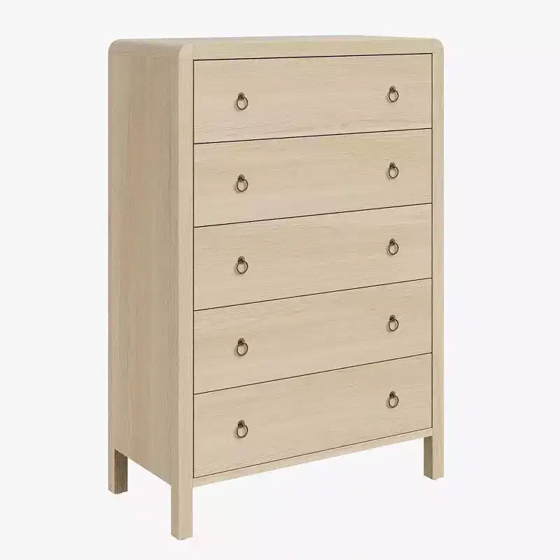 Comò per Camera da Letto, Comò in Legno Moderno di Metà Secolo per Camera da Letto, Mobile Contenitore Organizer per Soggiorno, Corridoio, Ingresso