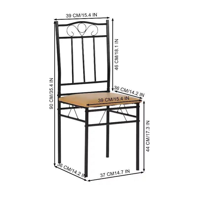 Tavolo da Pranzo 7 Pezzi per 6 Persone, Tavolo da Cucina Rettangolare con 6 Sedie in Ecopelle con Schienale Alto, Tavolo da Pranzo Confortevole, Faggio