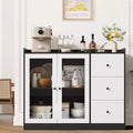 43 Sideboards, Accent Cabinets with Glass Doors, Kitchen Sideboards, Wooden Coffee Bar Cabinets