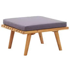 vidaXL Salon de jardin avec coussins d'assise gris foncé et coussins de dossier blancs