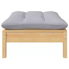 vidaXL Set Divani da Giardino 9 pz con Cuscini in Legno Massello di Pino - Marrone e Grigio