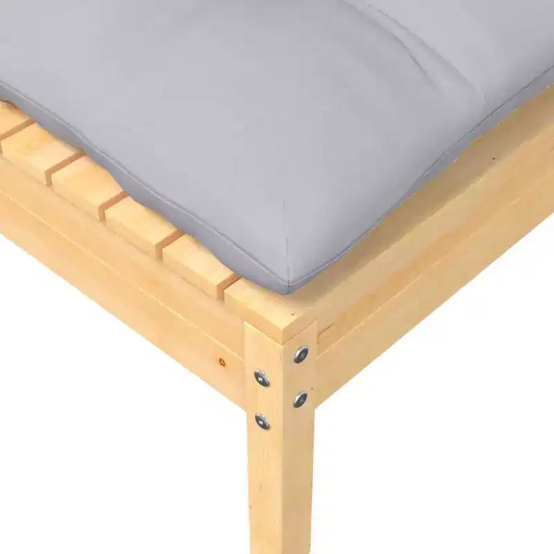 vidaXL Set Divani da Giardino 9 pz con Cuscini in Legno Massello di Pino - Marrone e Grigio