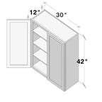 Pensile da cucina L30x P12x A42