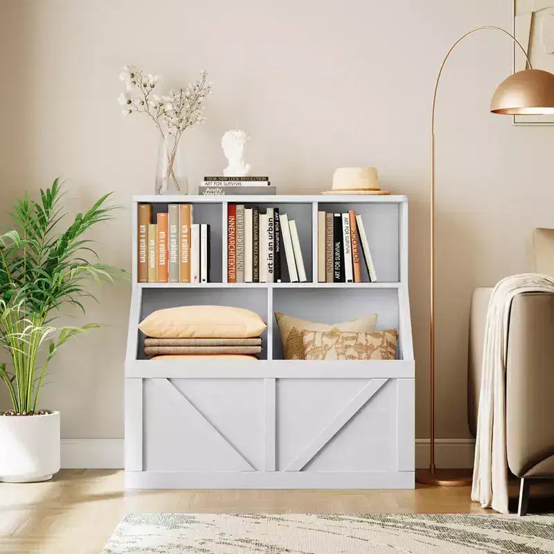 Organizzatore portaoggetti giocattoli per bambini, Libreria e contenitore giocattoli per bambini, Organizzatore giocattoli libreria per bambini per camerette, sale giochi, camerette e asili nido