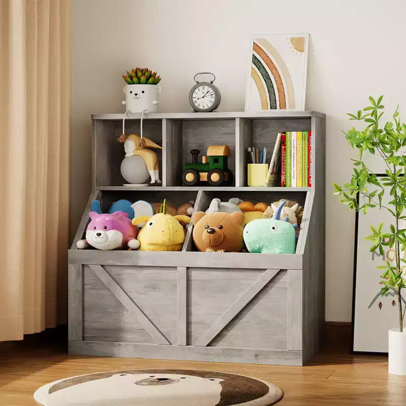 Organizzatore portaoggetti giocattoli per bambini, Libreria e contenitore giocattoli per bambini, Organizzatore giocattoli libreria per bambini per camerette, sale giochi, camerette e asili nido