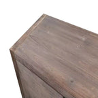 Credenza a buffet a 4 ante stile retrò, ampio mobile da cucina, elegante consolle da ingresso con ripiani regolabili