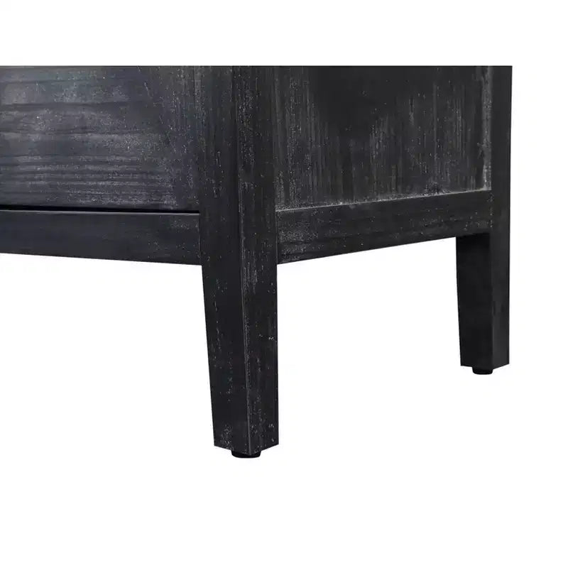 Credenza a buffet a 4 ante stile retrò, ampio mobile da cucina, elegante consolle da ingresso con ripiani regolabili