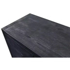 Credenza a buffet a 4 ante stile retrò, ampio mobile da cucina, elegante consolle da ingresso con ripiani regolabili