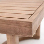 Christopher Knight Home Aston Set da conversazione da esterno a 4 posti in legno di acacia con cuscini