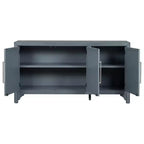 Credenza a buffet in stile rustico con ripiani regolabili, tavolo da buffet retrò per soggiorno, ingresso, studio