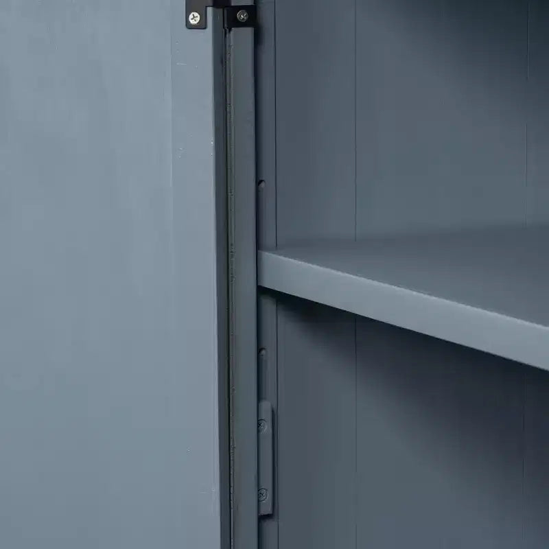 Credenza a buffet in stile rustico con ripiani regolabili, tavolo da buffet retrò per soggiorno, ingresso, studio