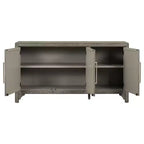 Credenza a buffet in stile rustico con ripiani regolabili, tavolo da buffet retrò per soggiorno, ingresso, studio