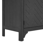 Credenza a buffet in stile rustico con ripiani regolabili, tavolo da buffet retrò per soggiorno, ingresso, studio