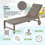 Chaise longue reclinabile singola lunga 57,8 Celebalcony