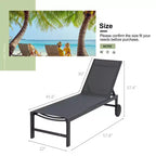 Chaise longue reclinabile singola lunga 57,8 Celebalcony