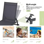 Chaise longue reclinabile singola lunga 57,8 Celebalcony
