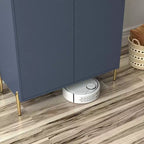 Homy Casa Mobile credenza da cucina moderno con portabottiglie e ripiani regolabili, per sala da pranzo o soggiorno