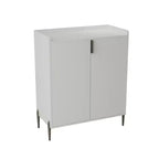 Homy Casa Mobile credenza da cucina moderno con portabottiglie e ripiani regolabili, per sala da pranzo o soggiorno
