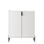 Homy Casa Mobile credenza da cucina moderno con portabottiglie e ripiani regolabili, per sala da pranzo o soggiorno