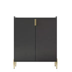 Homy Casa Mobile credenza da cucina moderno con portabottiglie e ripiani regolabili, per sala da pranzo o soggiorno