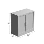 PexFix 31 Armoire d'appoint en bois, Buffet de rangement moderne avec 2 portes et étagère réglable pour salon, salle à manger, entrée, Noir