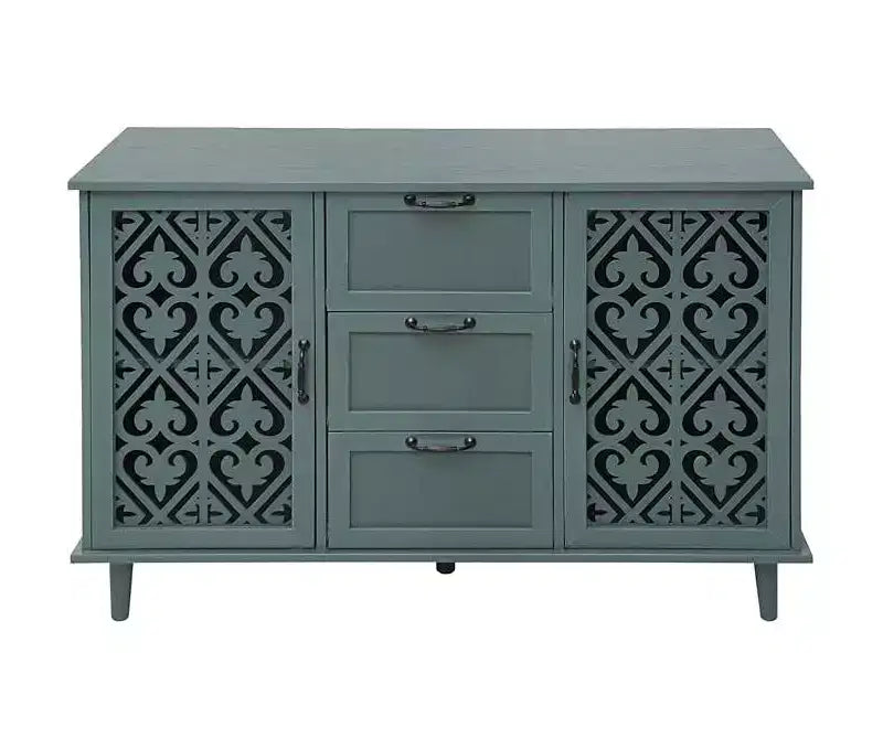 Dispensa da Cucina con 2 Ante, Credenza a 3 Cassetti, Consolle per Soggiorno, Camera da Letra, Cucina
