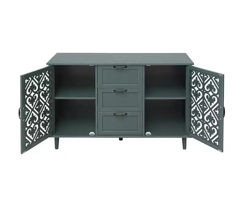 Dispensa da Cucina con 2 Ante, Credenza a 3 Cassetti, Consolle per Soggiorno, Camera da Letra, Cucina