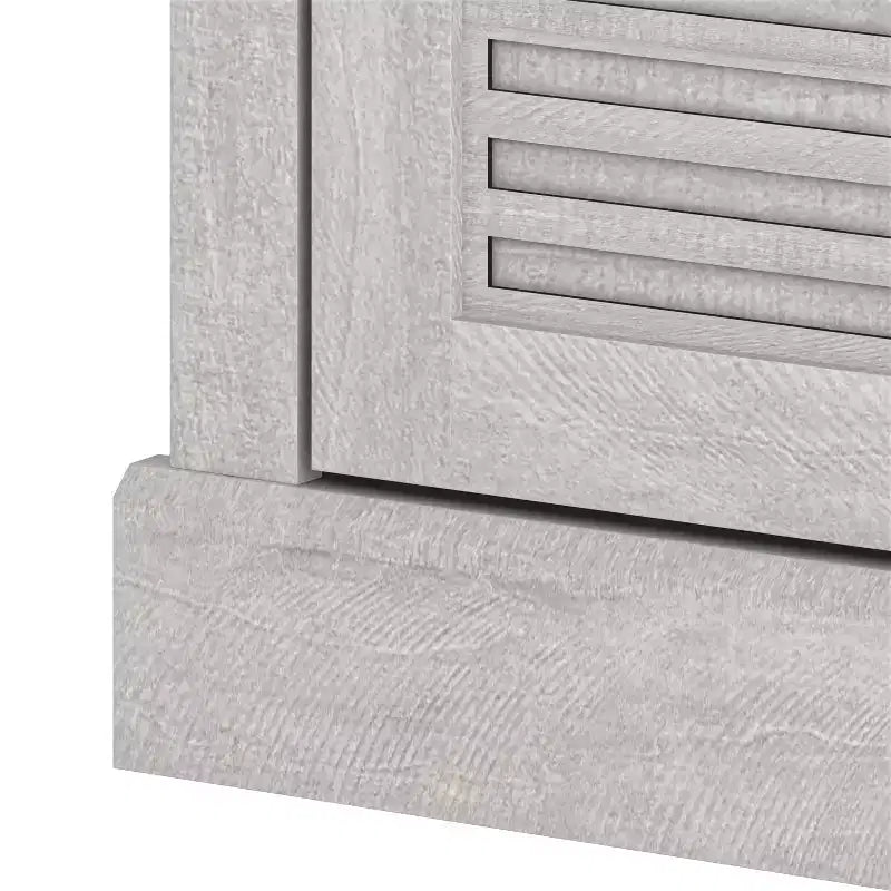 Credenza Galano con ante a persiana in grigio 60,4 L 18,2 P 29,3 H
