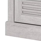 Credenza Galano con ante a persiana in grigio 60,4 L 18,2 P 29,3 H