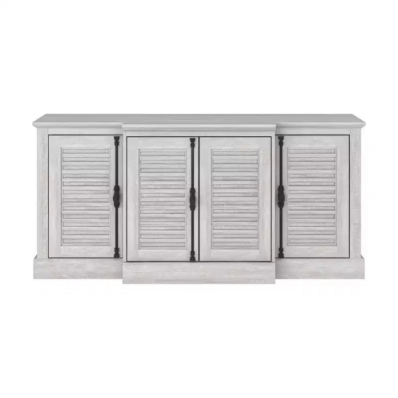 Credenza Galano con ante a persiana in grigio 60,4 L 18,2 P 29,3 H