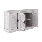 Credenza Galano con ante a persiana in grigio 60,4 L 18,2 P 29,3 H