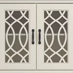 Credenza Galano con ante decorative intagliate 45,7 L 15,7 P 29,3 H