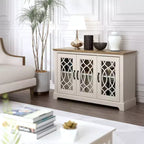 Credenza Galano con ante decorative intagliate 45,7 L 15,7 P 29,3 H