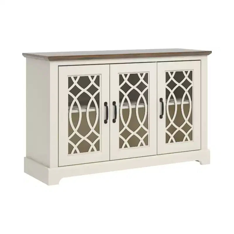 Credenza Galano con ante decorative intagliate 45,7 L 15,7 P 29,3 H