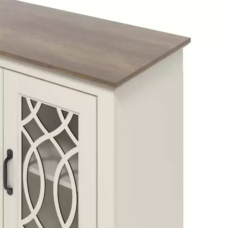 Credenza Galano con ante decorative intagliate 45,7 L 15,7 P 29,3 H