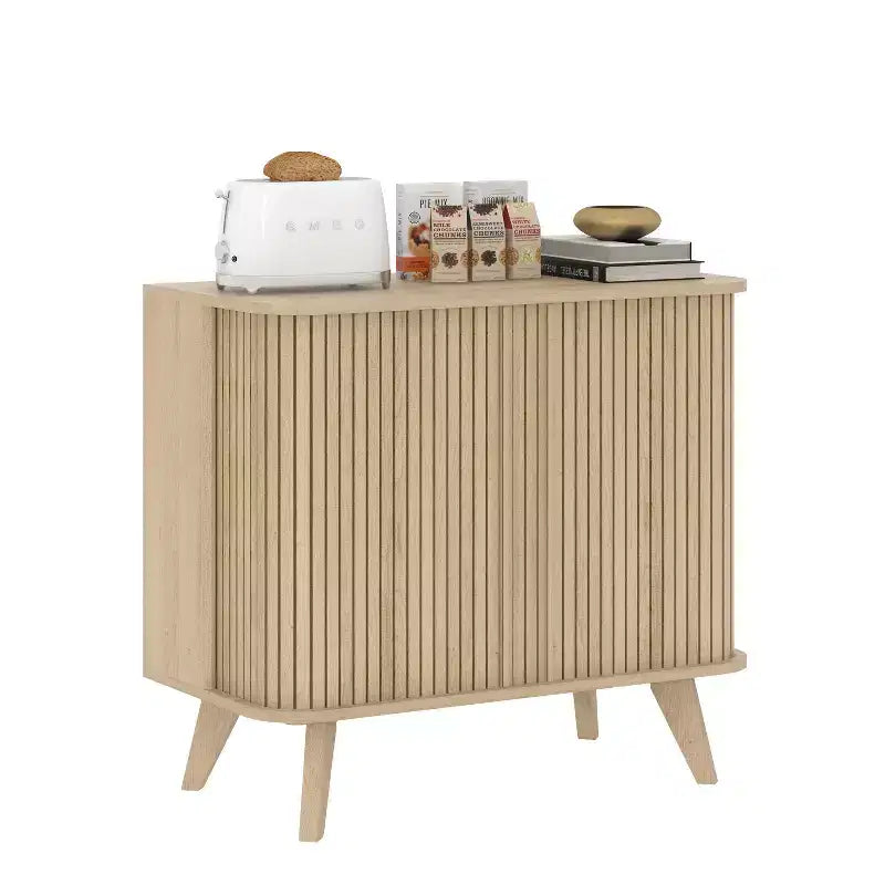 Buffet de cuisine Galano avec portes cannelées 70 x 40 x 70,5 cm