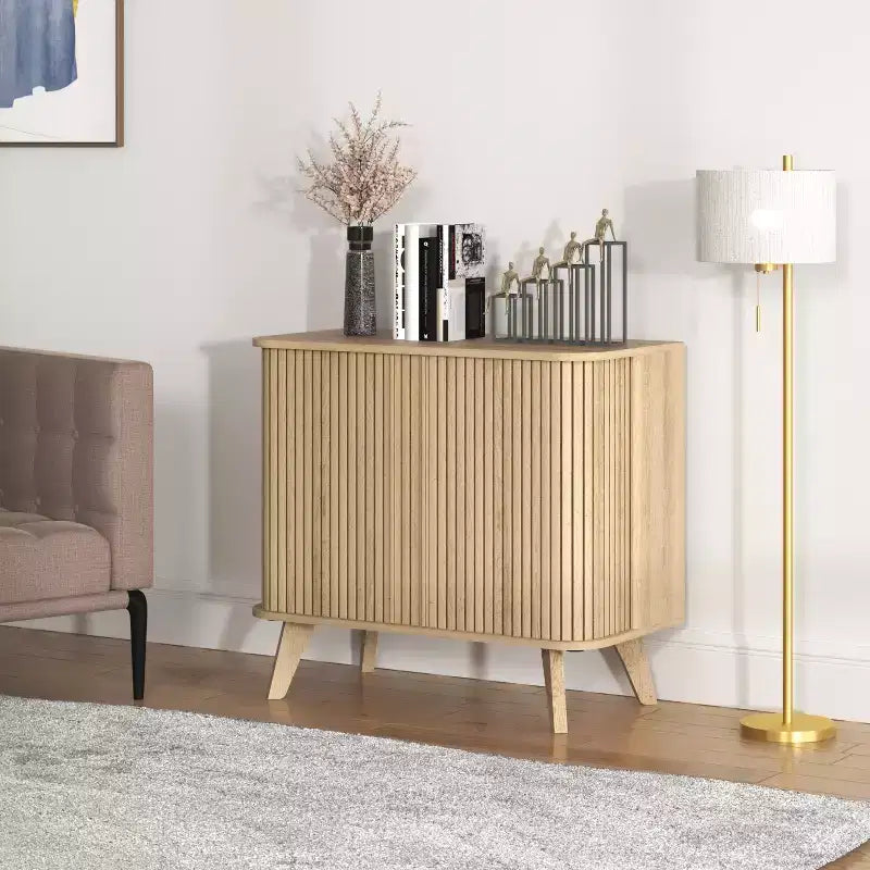 Buffet de cuisine Galano avec portes cannelées 70 x 40 x 70,5 cm