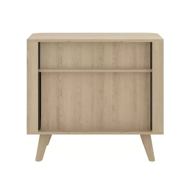 Buffet de cuisine Galano avec portes cannelées 70 x 40 x 70,5 cm