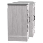 Buffet d'appoint Galano à 4 portes avec portes découpées en miroir 60,4 L x 18,2 P x 29,3 H