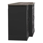Buffet d'appoint Galano à 4 portes avec portes découpées en miroir 60,4 L x 18,2 P x 29,3 H
