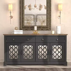 Galano 2-Drawer Sideboard with Mirrored Doors 58.7 W x 15.7 D x 29.2 H