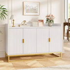 47.2 Sideboard Cabinet, Modern Kitchen Sideboard Adjustable Shelves, Media Console Buffet Cabinet with Doors for Living Room, Kitchen, Entryway