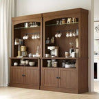 Mobile bar da caffè con luci a LED Mobile da buffet alto 182 cm con contenitore