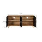 Credenza a Buffet, Mobiletto in Legno con Anta Scolpita a Fiori, Maniglia in Metallo, Credenza Autoportante