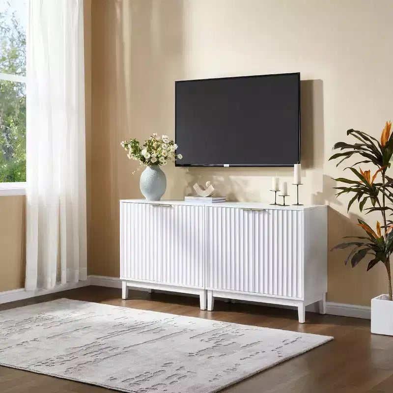 Madia/Credenza Piccola Accent, Mobile Contenitore Compatto per Cucina, Sala da Pranzo o Soggiorno - Panipeachy
