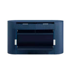 Credenza moderna ed elegante da 140 cm con ante laterali curve, mobile contenitore grande per sala da pranzo, soggiorno o ingresso - Panipeachy